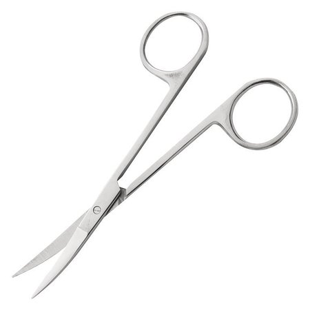 ECONOMY Operating Scissors, Curved, Sharp/Sharp, Economy, Satin, 4.5in, Each 11-106 S/S-S